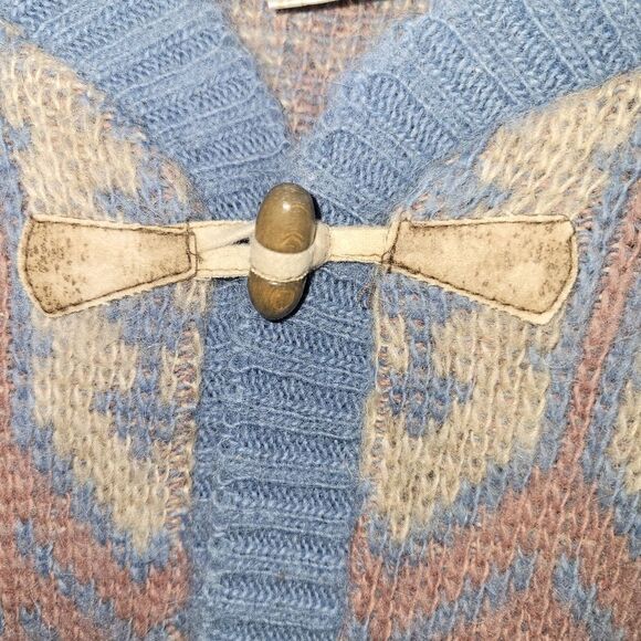 Alafoss Icewool Made in Iceland Wool Fair Isle Cardigan XS - Picture 2 of 6